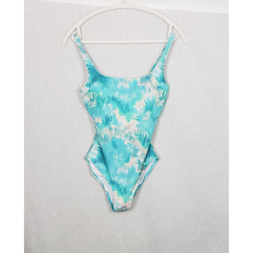 Johnny Was Calme Tie Dye One Piece Swimsuit Turquoise Blue S Beach Resort Summer - Picture 2 of 10